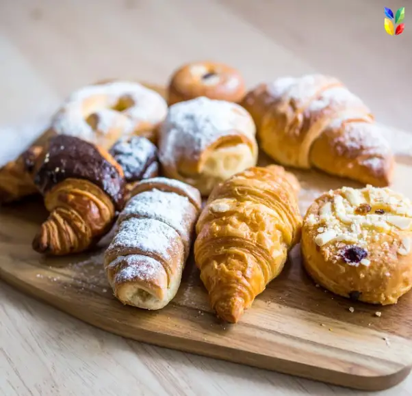 puff pastry croissant, margarine