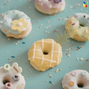 natural sprinkles, donut