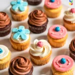 Natural Rainbow Sanding Sugar​, cupcakes