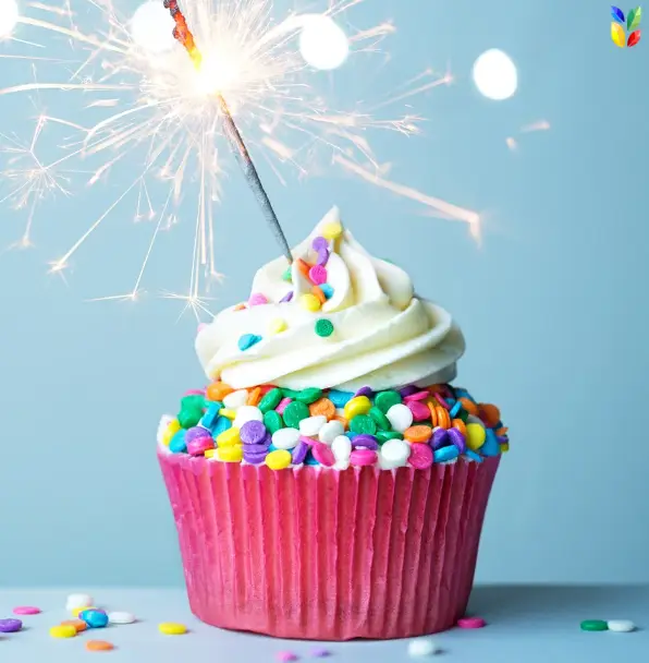 cupcake, natural sprinkles