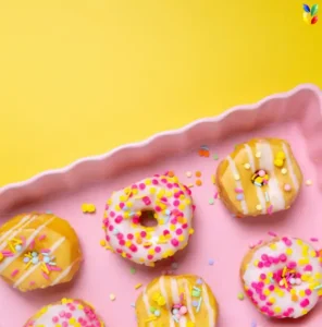 natural sprinkles, donuts