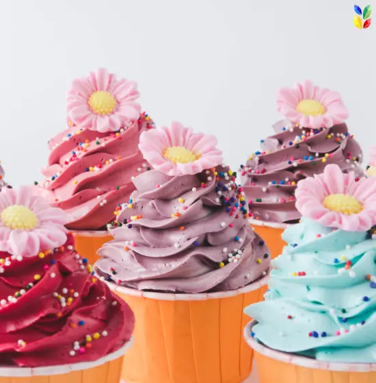 natural sprinkles, ice cream