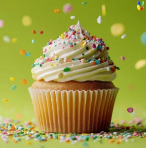 natural spinkles, cupcakes