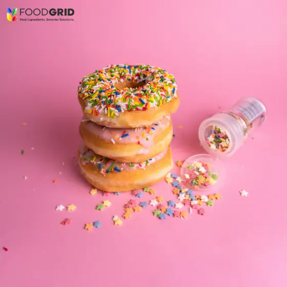 October B2B holiday sprinkle procurement wholesale natural colored sprinkles for November production